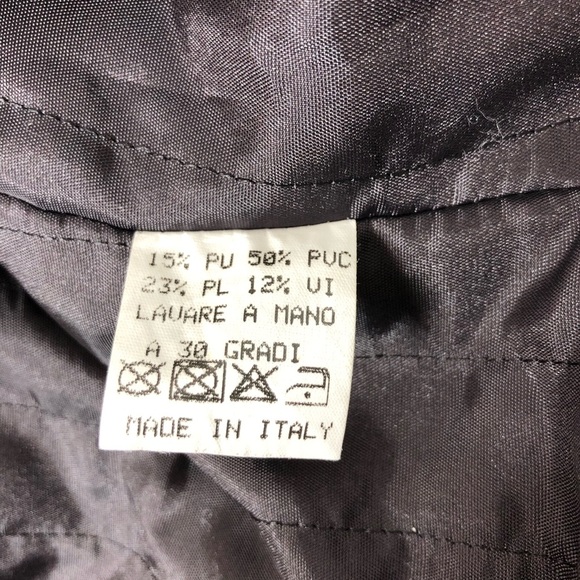 L’E L’EQUIPE PLUS Made Italy Faux Leather Crocodile  Print Purple Jacket 40=S=4 - Picture 9 of 14